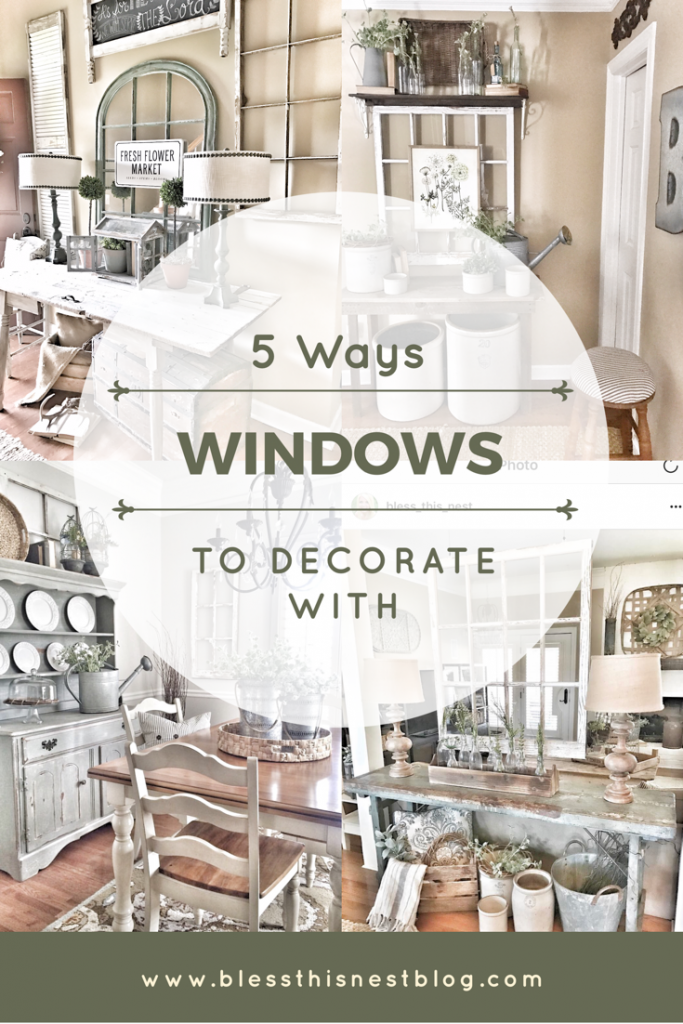 header image decorate with old windows