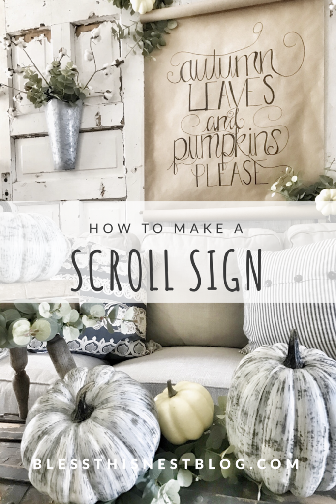 how to make a scroll sign