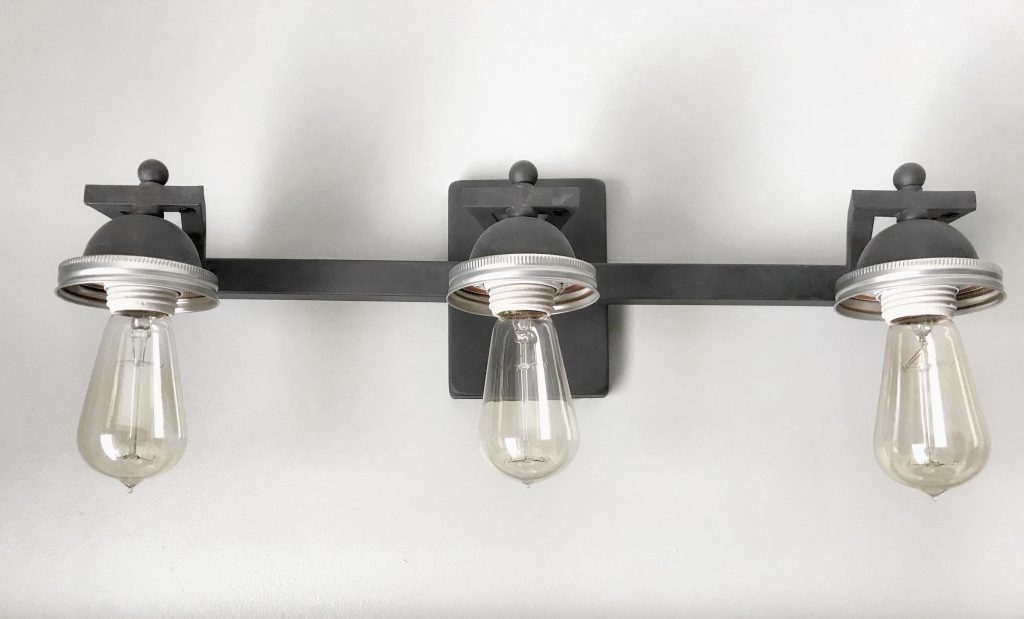 light fixture with mason jar tops and edison bulbs