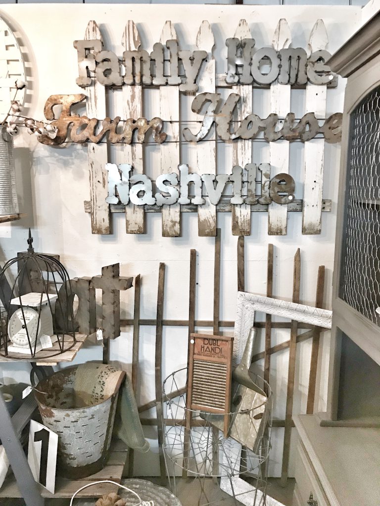 galvanized signs and antiques