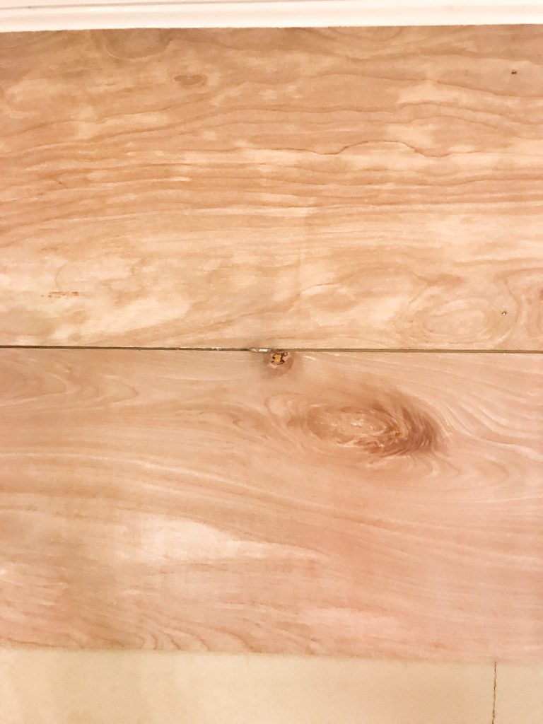close up of shiplap nickel spacer
