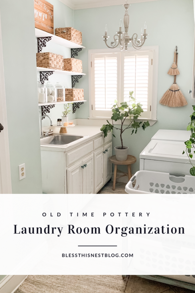 Pottery Barn Laundry Room Organization Makeover